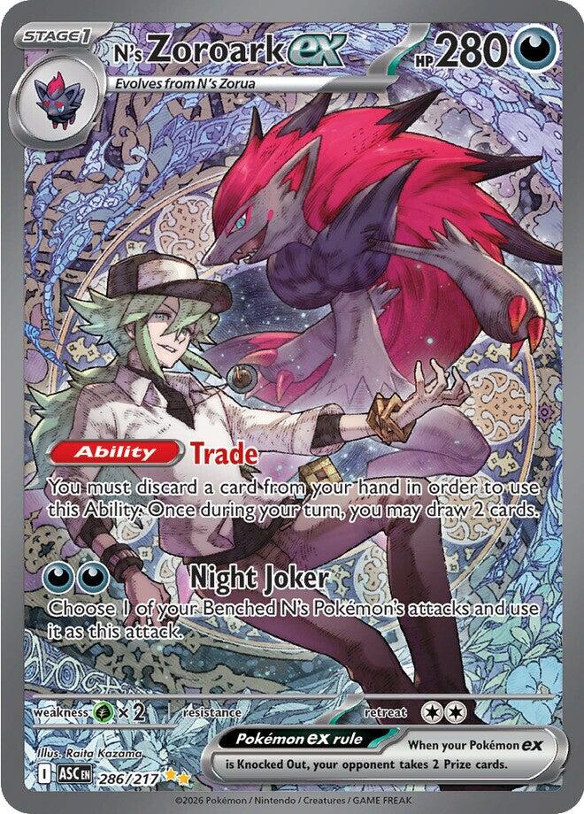 N's Zoroark ex (286/217) [Mega Evolution: Ascended Heroes] | Anubis Games and Hobby