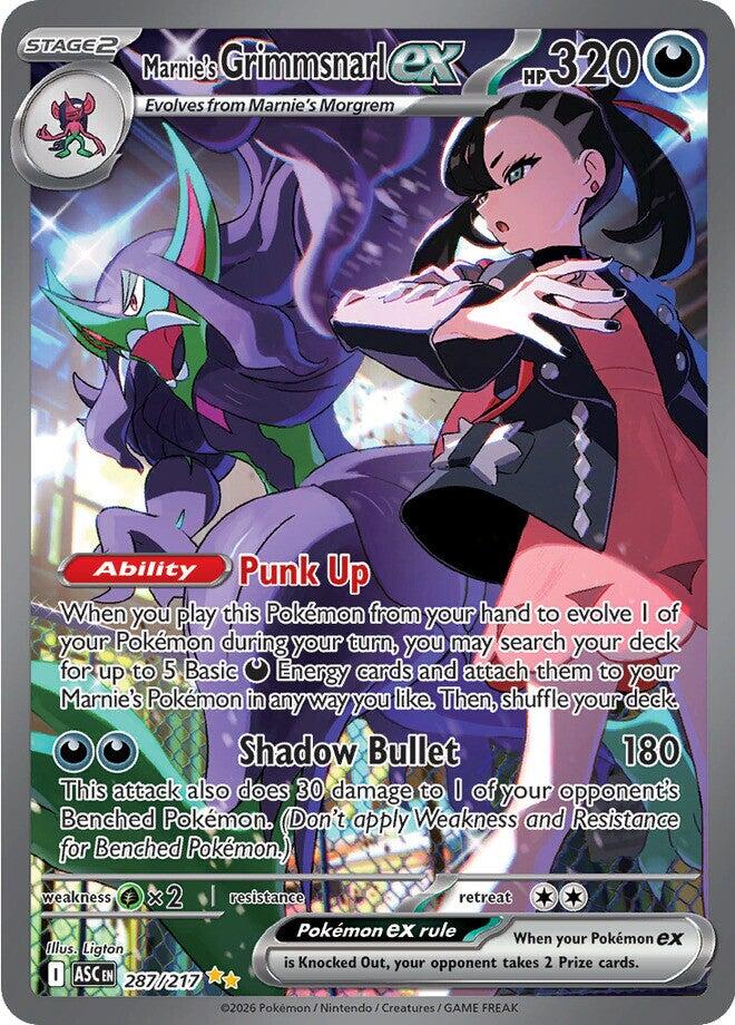 Marnie's Grimmsnarl ex (287/217) [Mega Evolution: Ascended Heroes] | Anubis Games and Hobby