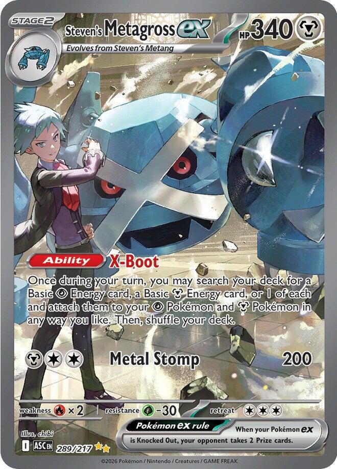 Steven's Metagross ex (289/217) [Mega Evolution: Ascended Heroes] | Anubis Games and Hobby