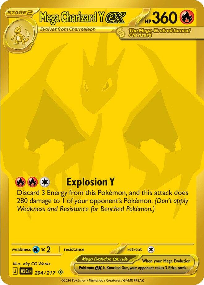 Mega Charizard Y ex (294/217) [Mega Evolution: Ascended Heroes] | Anubis Games and Hobby