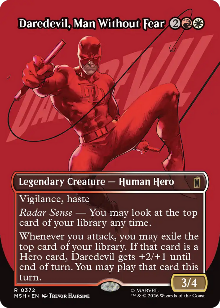 Daredevil, Man Without Fear (Borderless) (0372) [Marvel Super Heroes] | Anubis Games and Hobby