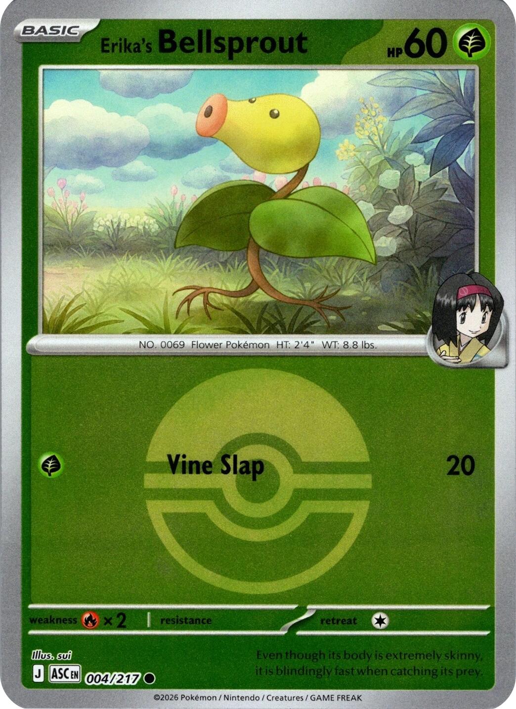 Erika's Bellsprout (004/217) (Poke Ball) [Mega Evolution: Ascended Heroes] | Anubis Games and Hobby