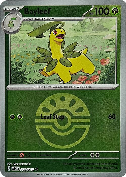 Bayleef (009/217) (Friend Ball) [Mega Evolution: Ascended Heroes] | Anubis Games and Hobby
