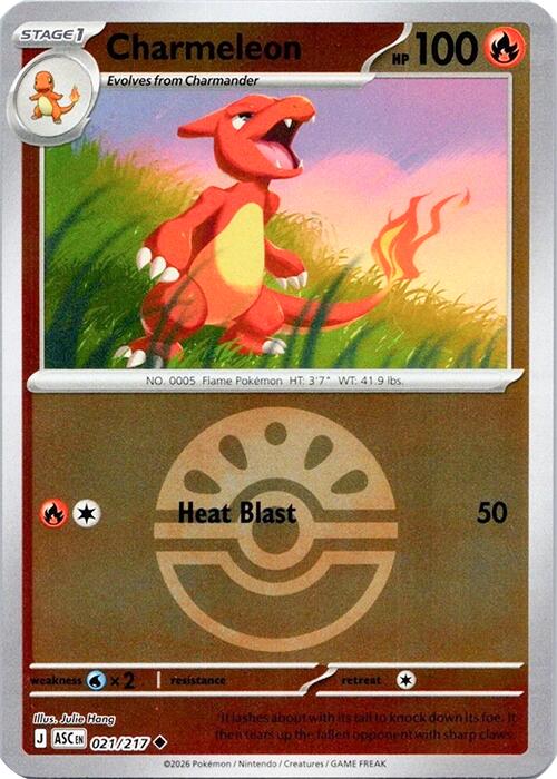 Charmeleon (021/217) (Quick Ball) [Mega Evolution: Ascended Heroes] | Anubis Games and Hobby