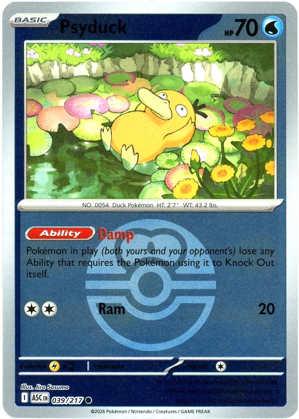 Psyduck (039/217) (Love Ball) [Mega Evolution: Ascended Heroes] | Anubis Games and Hobby