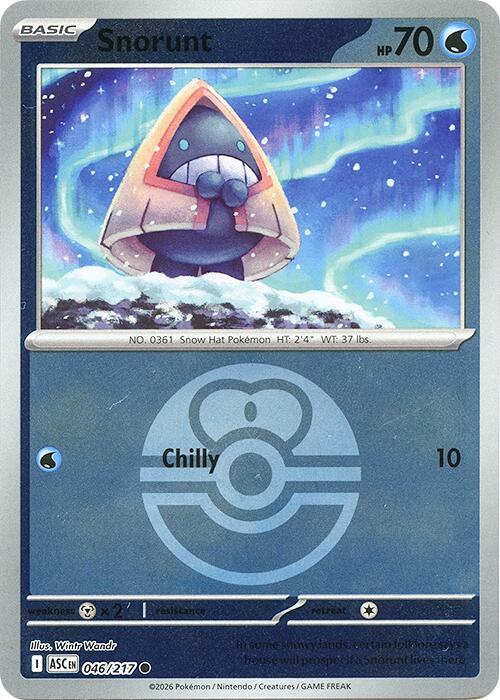 Snorunt (046/217) (Love Ball) [Mega Evolution: Ascended Heroes] | Anubis Games and Hobby