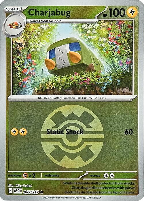 Charjabug (065/217) (Quick Ball) [Mega Evolution: Ascended Heroes] | Anubis Games and Hobby