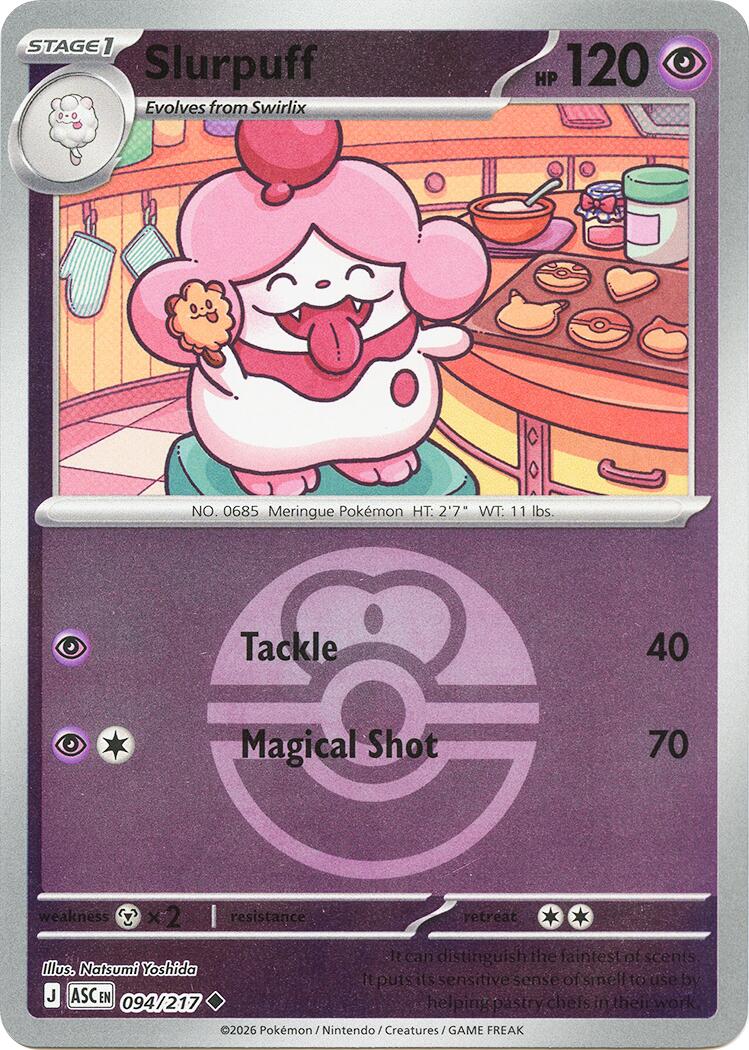 Slurpuff (094/217) (Love Ball) [Mega Evolution: Ascended Heroes] | Anubis Games and Hobby