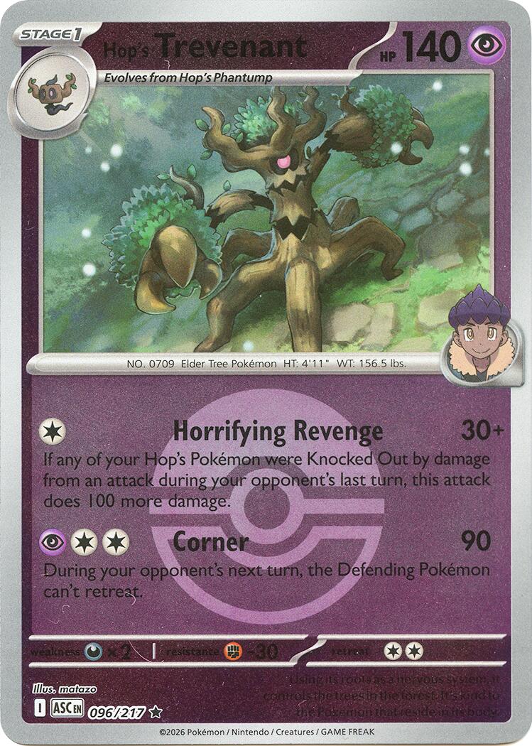 Hop's Trevenant (096/217) (Poke Ball) [Mega Evolution: Ascended Heroes] | Anubis Games and Hobby