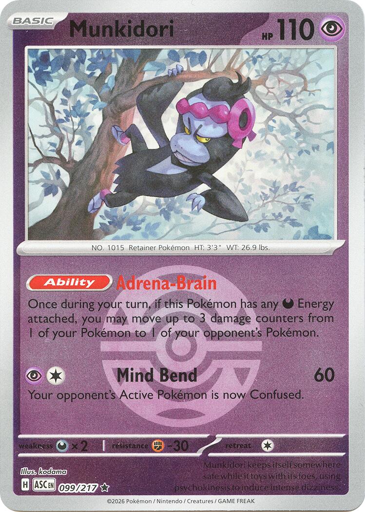 Munkidori (099/217) (Dusk Ball) [Mega Evolution: Ascended Heroes] | Anubis Games and Hobby