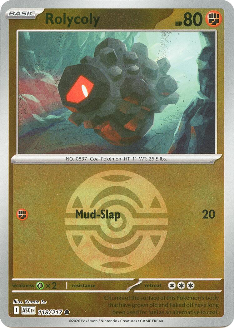 Rolycoly (118/217) (Dusk Ball) [Mega Evolution: Ascended Heroes] | Anubis Games and Hobby