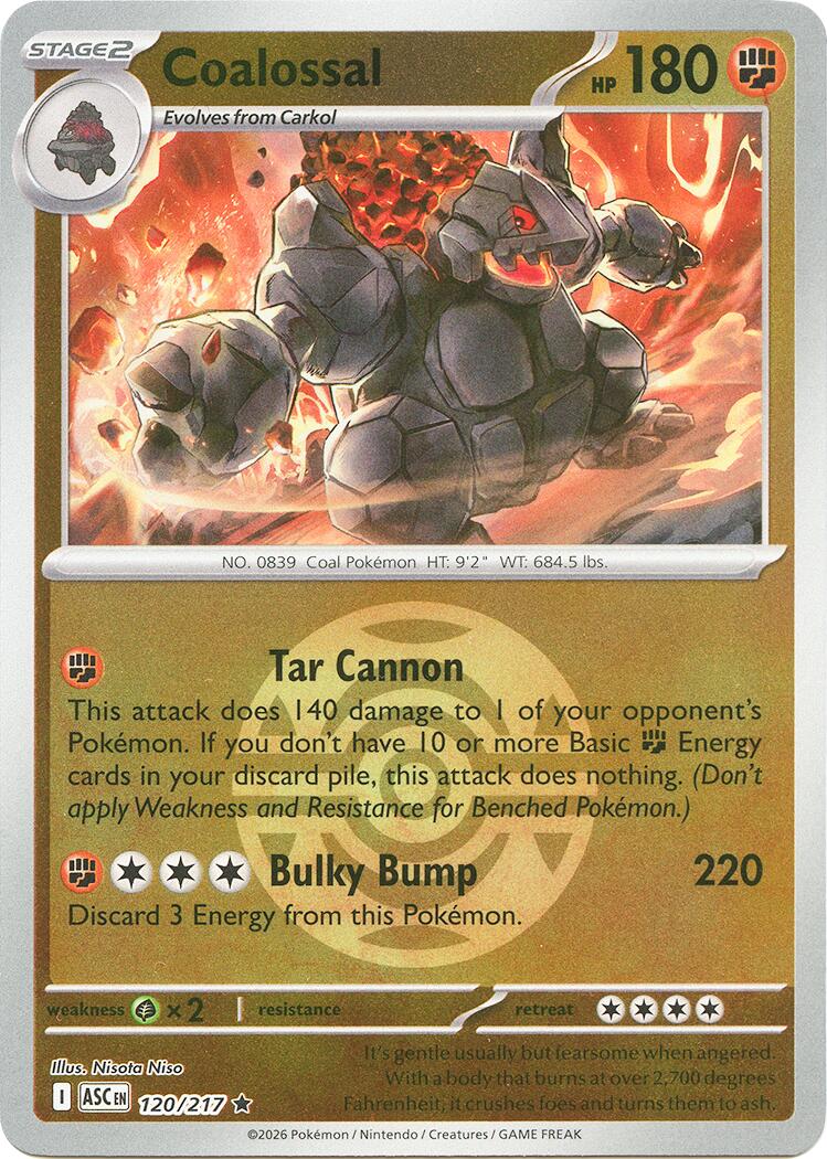 Coalossal (120/217) (Dusk Ball) [Mega Evolution: Ascended Heroes] | Anubis Games and Hobby