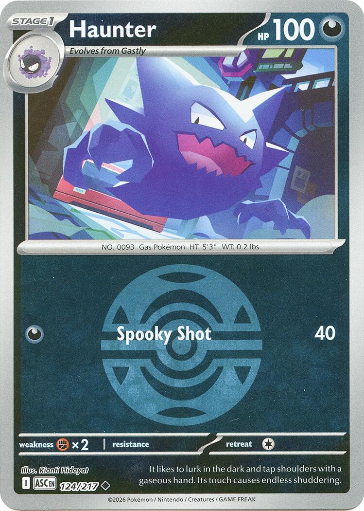 Haunter (124/217) (Dusk Ball) [Mega Evolution: Ascended Heroes] | Anubis Games and Hobby