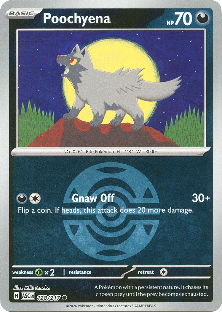 Poochyena (128/217) (Dusk Ball) [Mega Evolution: Ascended Heroes] | Anubis Games and Hobby