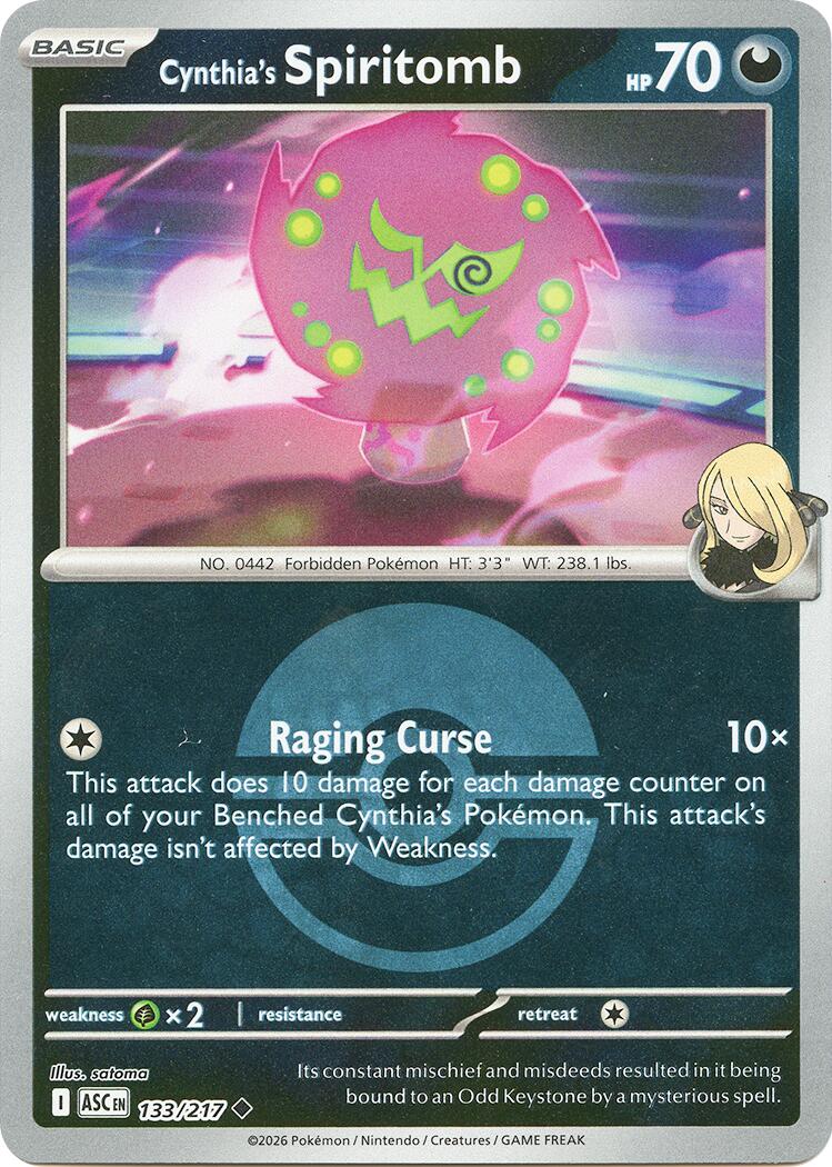 Cynthia's Spiritomb (133/217) (Poke Ball) [Mega Evolution: Ascended Heroes] | Anubis Games and Hobby