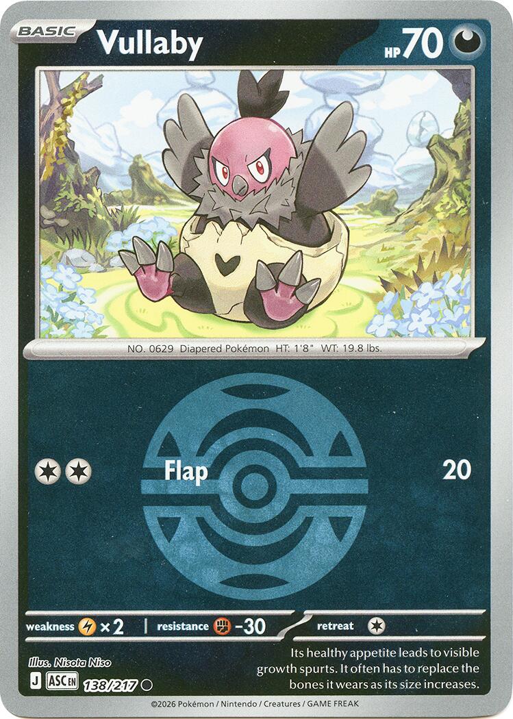 Vullaby (138/217) (Dusk Ball) [Mega Evolution: Ascended Heroes] | Anubis Games and Hobby