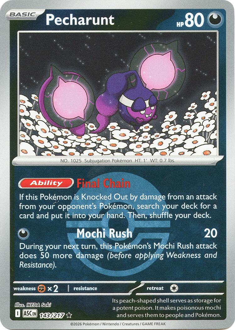 Pecharunt (143/217) (Poke Ball) [Mega Evolution: Ascended Heroes] | Anubis Games and Hobby