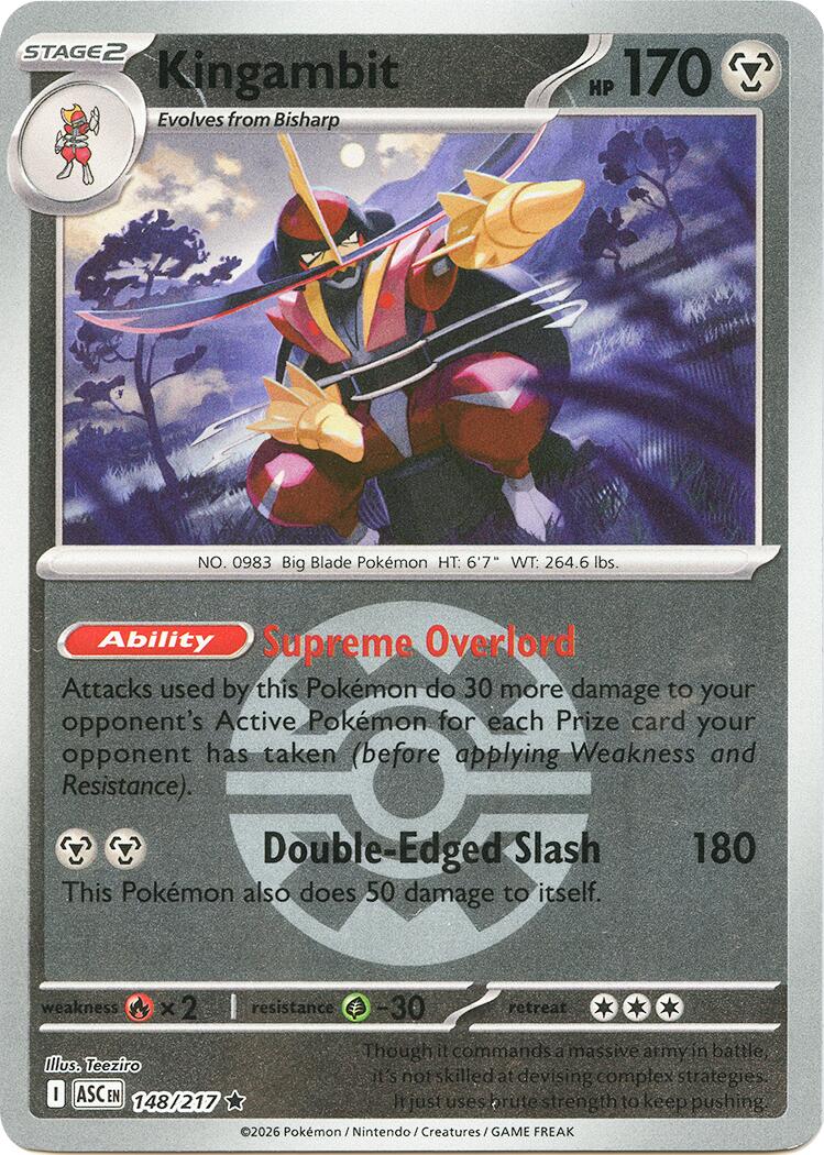 Kingambit (148/217) (Quick Ball) [Mega Evolution: Ascended Heroes] | Anubis Games and Hobby