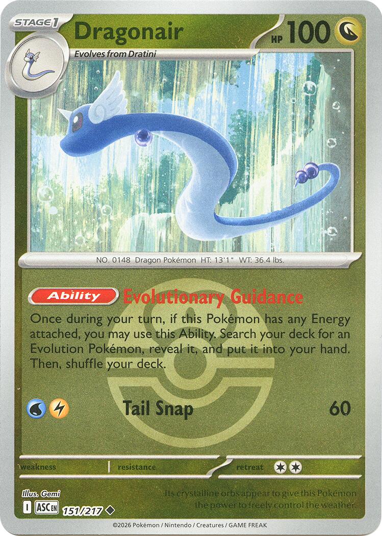 Dragonair (151/217) (Love Ball) [Mega Evolution: Ascended Heroes] | Anubis Games and Hobby