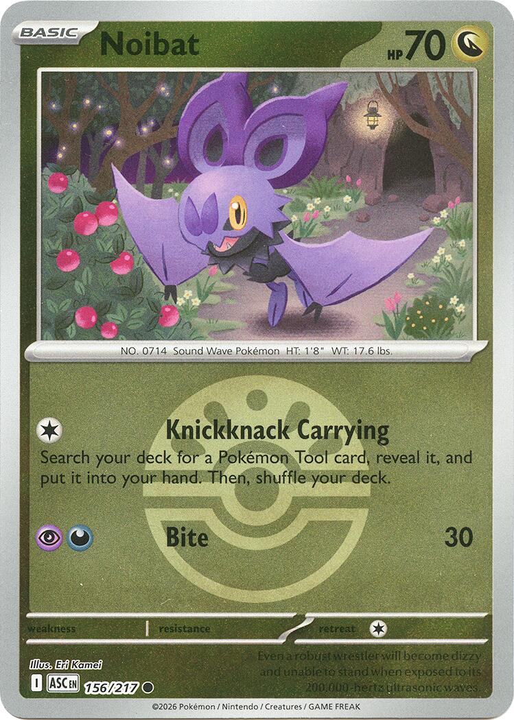 Noibat (156/217) (Friend Ball) [Mega Evolution: Ascended Heroes] | Anubis Games and Hobby