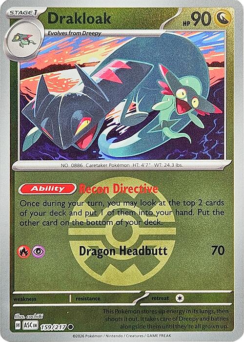 Drakloak (159/217) (Quick Ball) [Mega Evolution: Ascended Heroes] | Anubis Games and Hobby