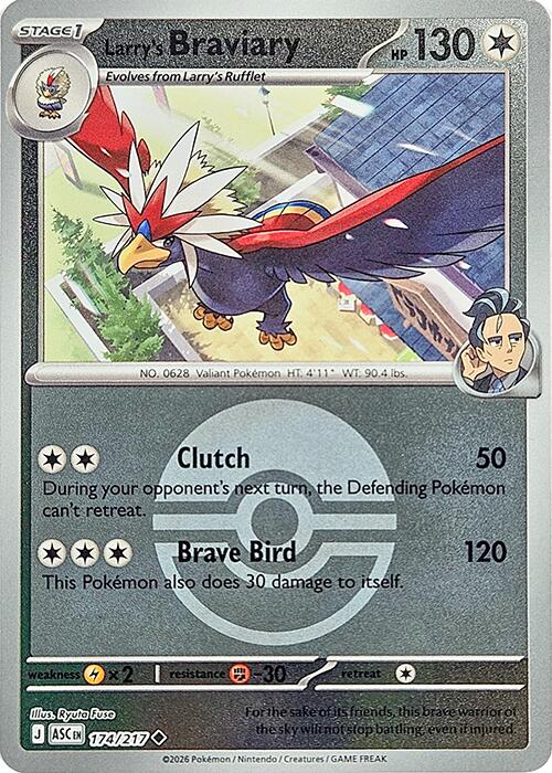 Larry's Braviary (174/217) (Poke Ball) [Mega Evolution: Ascended Heroes] | Anubis Games and Hobby