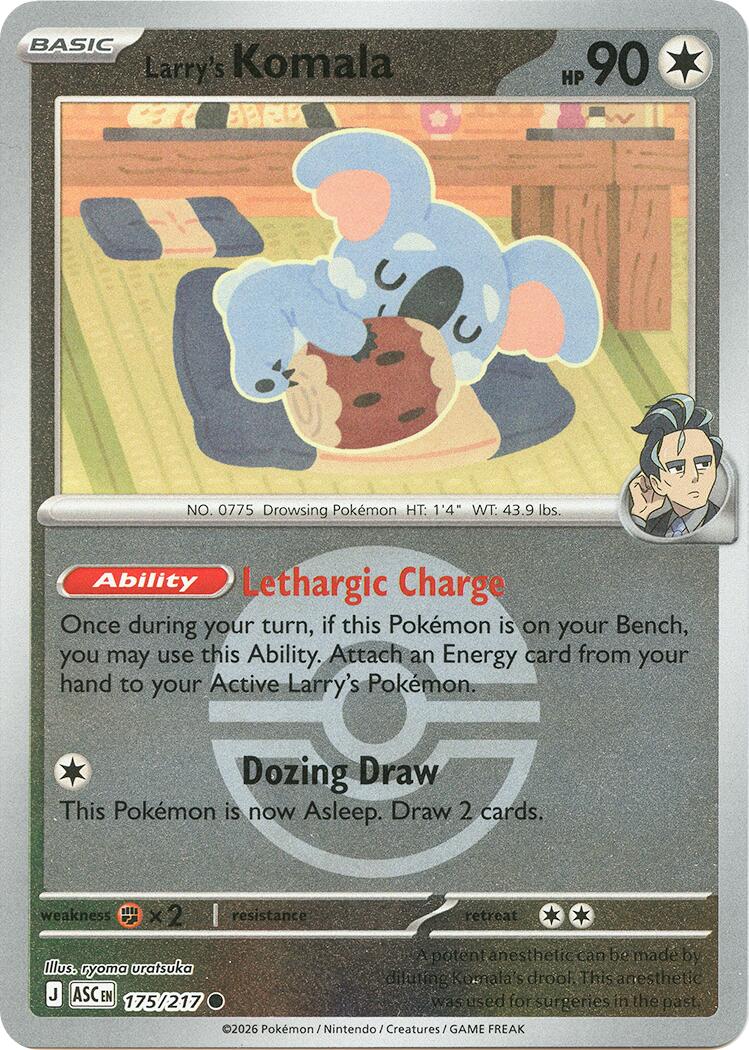 Larry's Komala (175/217) (Poke Ball) [Mega Evolution: Ascended Heroes] | Anubis Games and Hobby