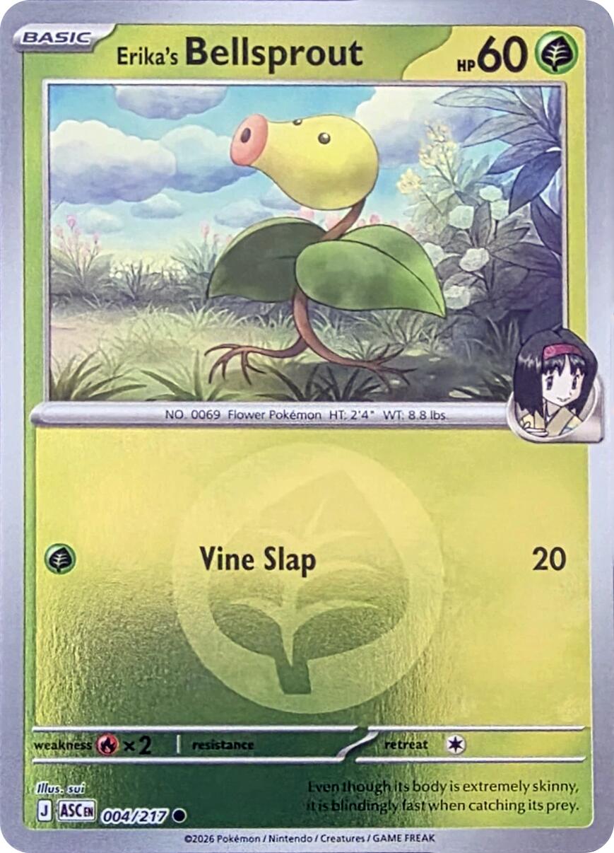 Erika's Bellsprout (004/217) (Energy Symbol Pattern) [Mega Evolution: Ascended Heroes] | Anubis Games and Hobby