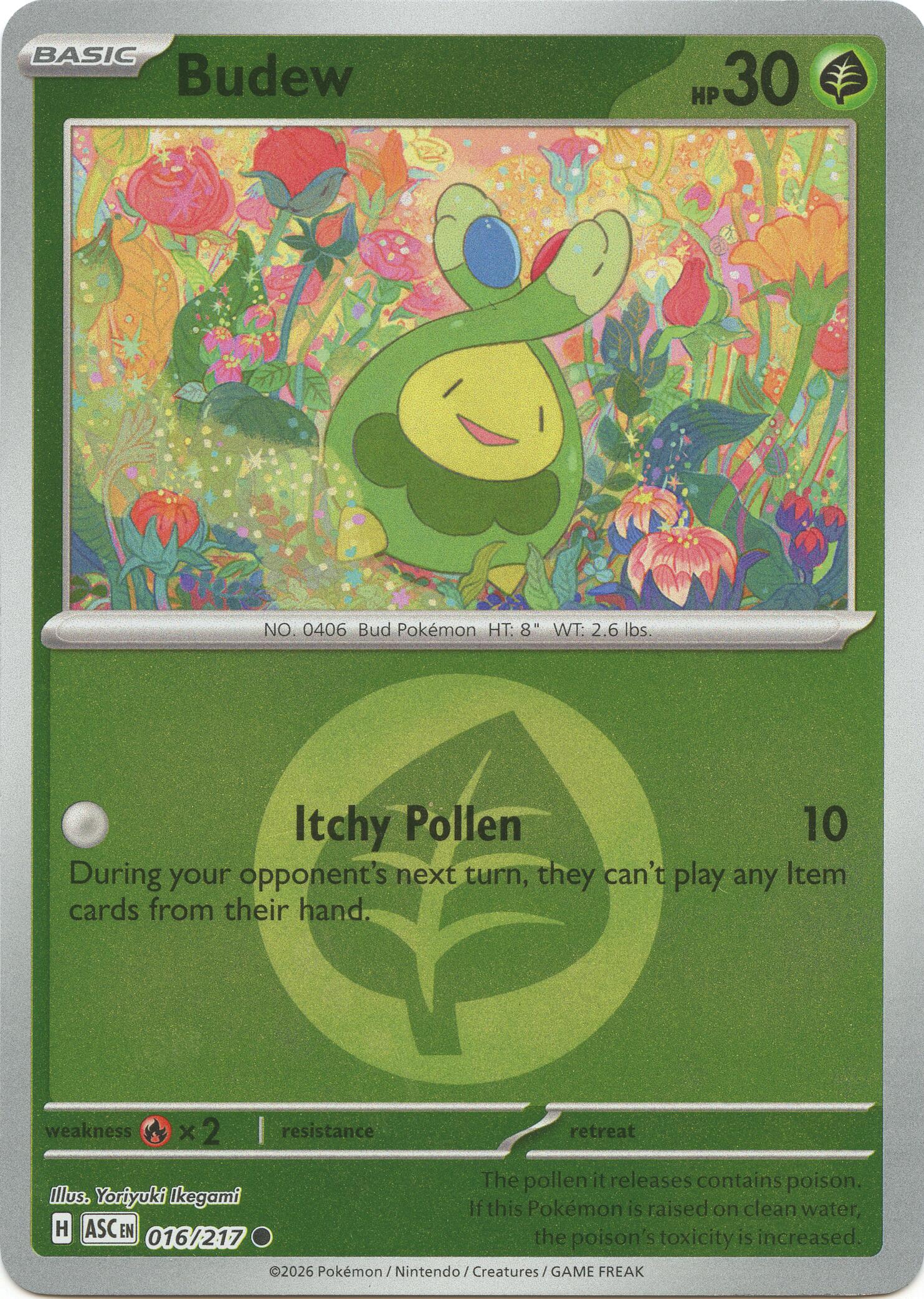 Budew (016/217) (Energy Symbol Pattern) [Mega Evolution: Ascended Heroes] | Anubis Games and Hobby
