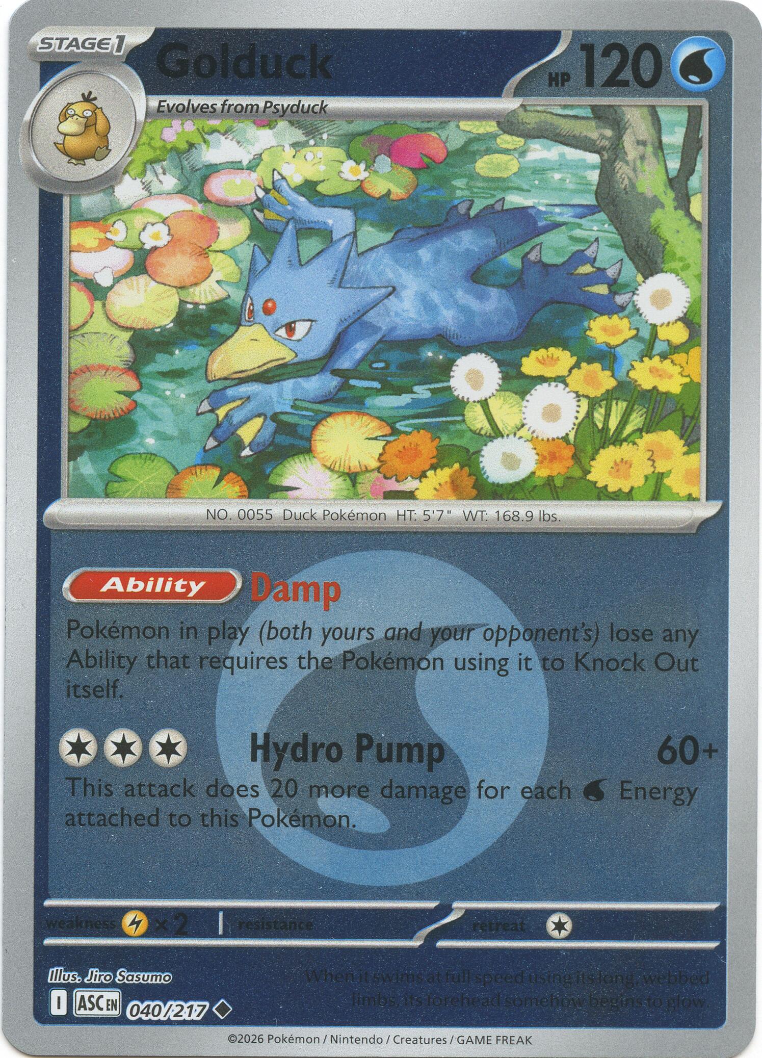 Golduck (040/217) (Energy Symbol Pattern) [Mega Evolution: Ascended Heroes] | Anubis Games and Hobby