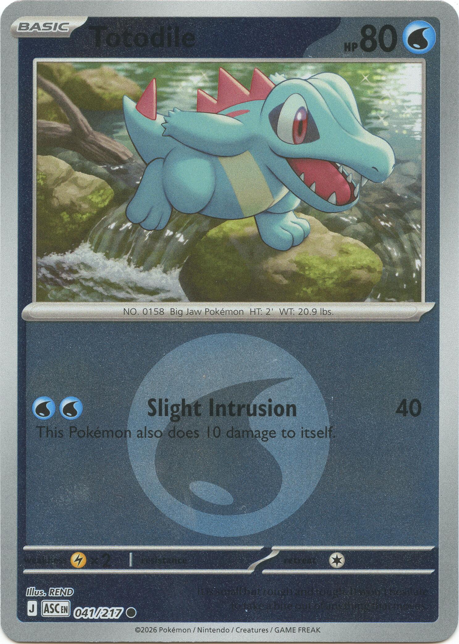 Totodile (041/217) (Energy Symbol Pattern) [Mega Evolution: Ascended Heroes] | Anubis Games and Hobby