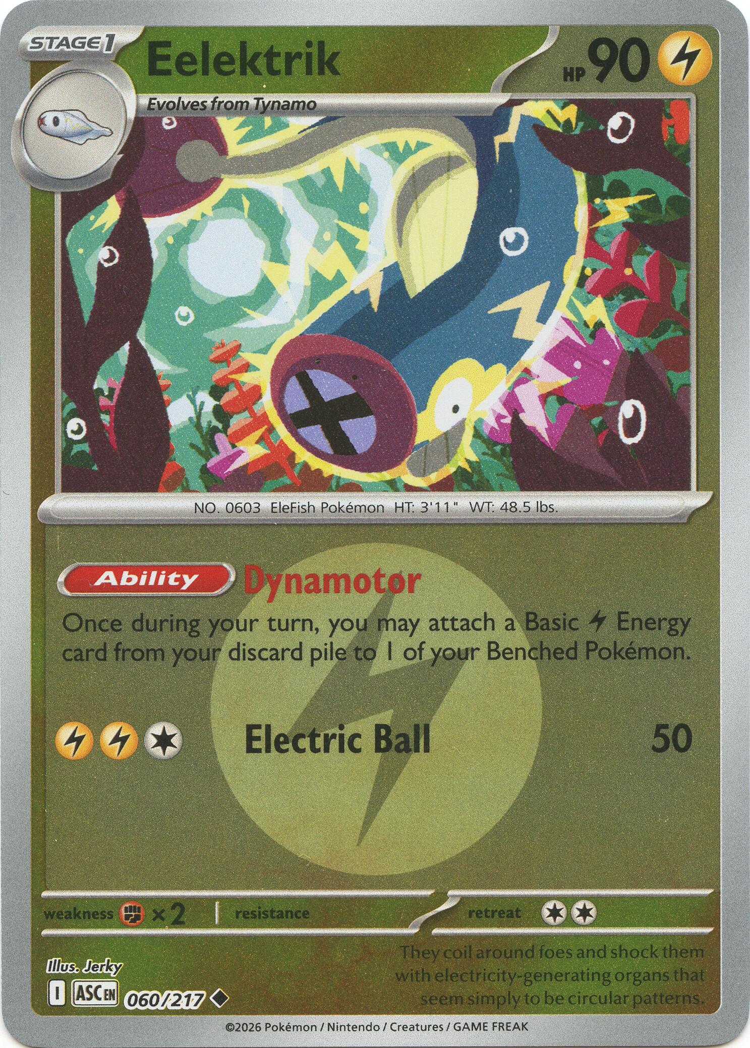 Eelektrik (060/217) (Energy Symbol Pattern) [Mega Evolution: Ascended Heroes] | Anubis Games and Hobby