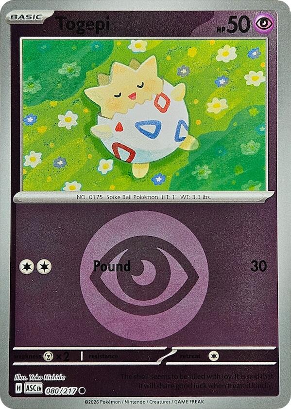 Togepi (080/217) (Energy Symbol Pattern) [Mega Evolution: Ascended Heroes] | Anubis Games and Hobby