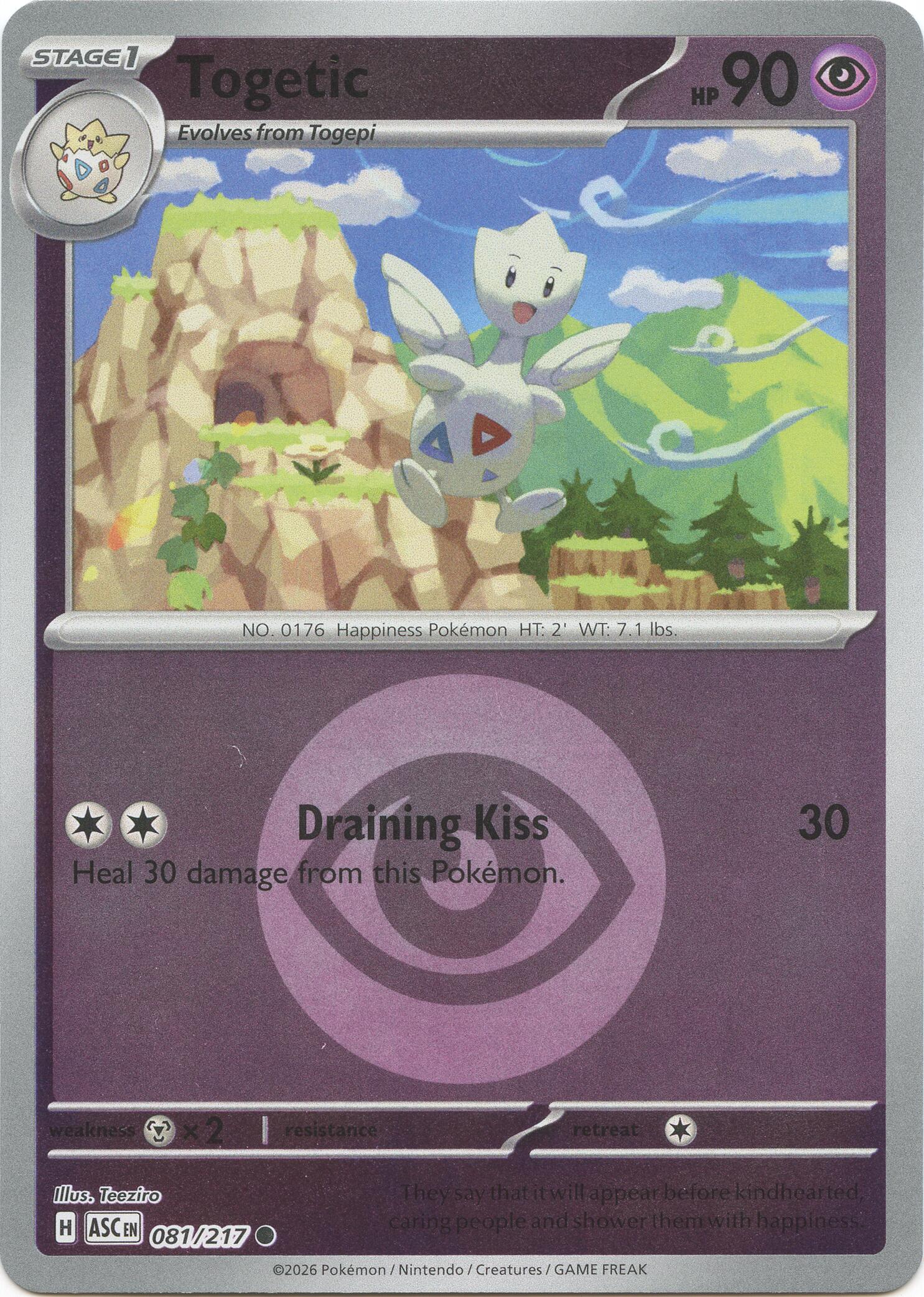 Togetic (081/217) (Energy Symbol Pattern) [Mega Evolution: Ascended Heroes] | Anubis Games and Hobby
