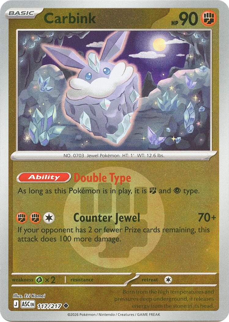 Carbink (117/217) (Energy Symbol Pattern) [Mega Evolution: Ascended Heroes] | Anubis Games and Hobby