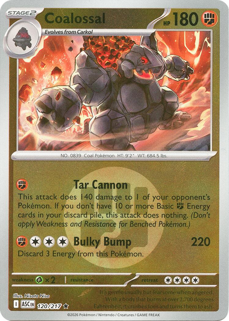 Coalossal (120/217) (Energy Symbol Pattern) [Mega Evolution: Ascended Heroes] | Anubis Games and Hobby