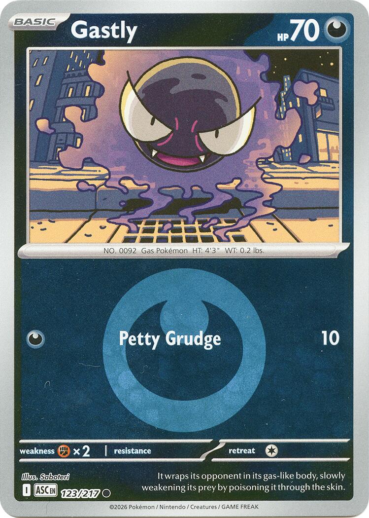 Gastly (123/217) (Energy Symbol Pattern) [Mega Evolution: Ascended Heroes] | Anubis Games and Hobby