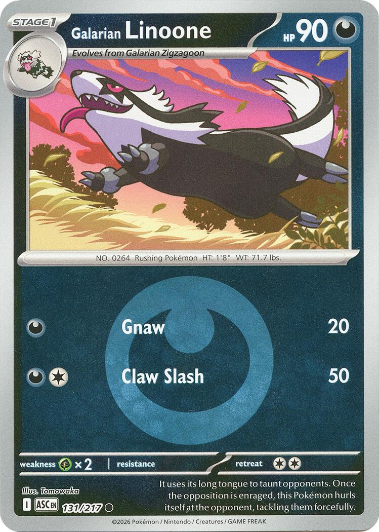 Galarian Linoone (131/217) (Energy Symbol Pattern) [Mega Evolution: Ascended Heroes] | Anubis Games and Hobby