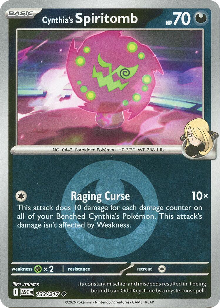 Cynthia's Spiritomb (133/217) (Energy Symbol Pattern) [Mega Evolution: Ascended Heroes] | Anubis Games and Hobby