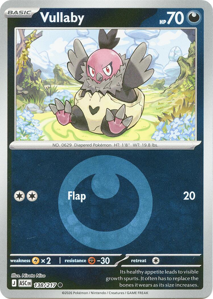 Vullaby (138/217) (Energy Symbol Pattern) [Mega Evolution: Ascended Heroes] | Anubis Games and Hobby