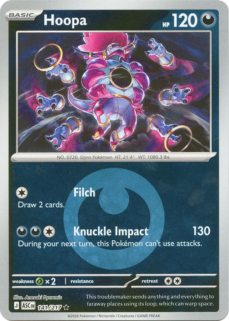 Hoopa (141/217) (Energy Symbol Pattern) [Mega Evolution: Ascended Heroes] | Anubis Games and Hobby