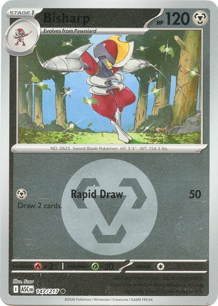 Bisharp (147/217) (Energy Symbol Pattern) [Mega Evolution: Ascended Heroes] | Anubis Games and Hobby