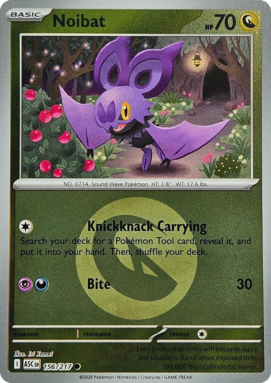 Noibat (156/217) (Energy Symbol Pattern) [Mega Evolution: Ascended Heroes] | Anubis Games and Hobby