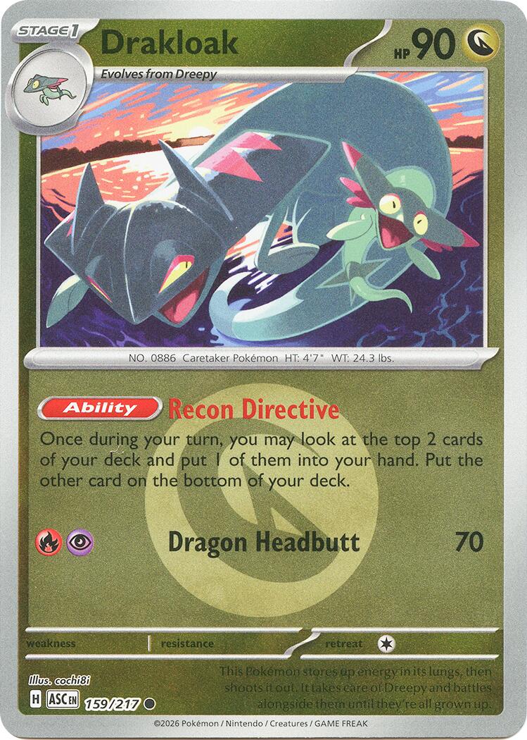 Drakloak (159/217) (Energy Symbol Pattern) [Mega Evolution: Ascended Heroes] | Anubis Games and Hobby