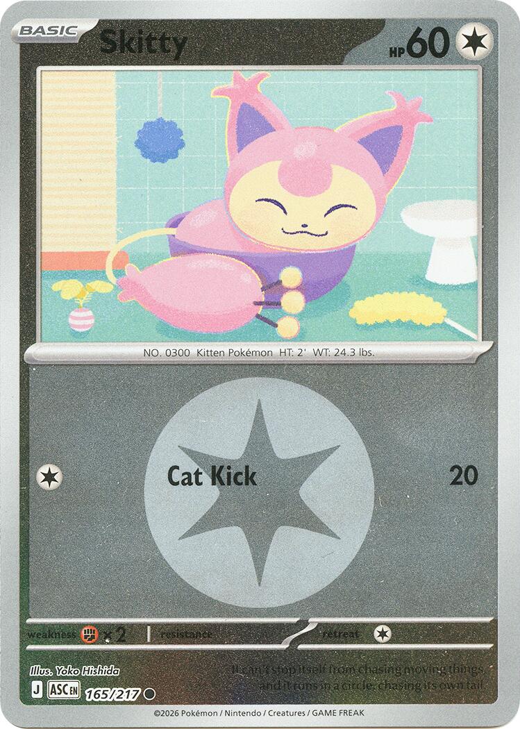 Skitty (165/217) (Energy Symbol Pattern) [Mega Evolution: Ascended Heroes] | Anubis Games and Hobby