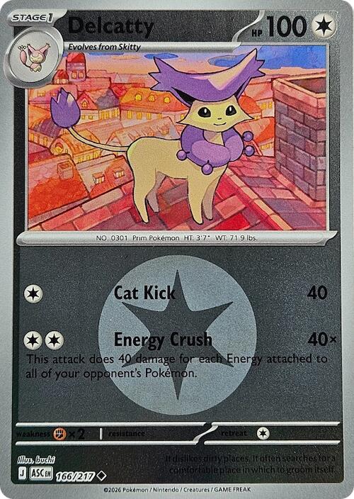 Delcatty (166/217) (Energy Symbol Pattern) [Mega Evolution: Ascended Heroes] | Anubis Games and Hobby