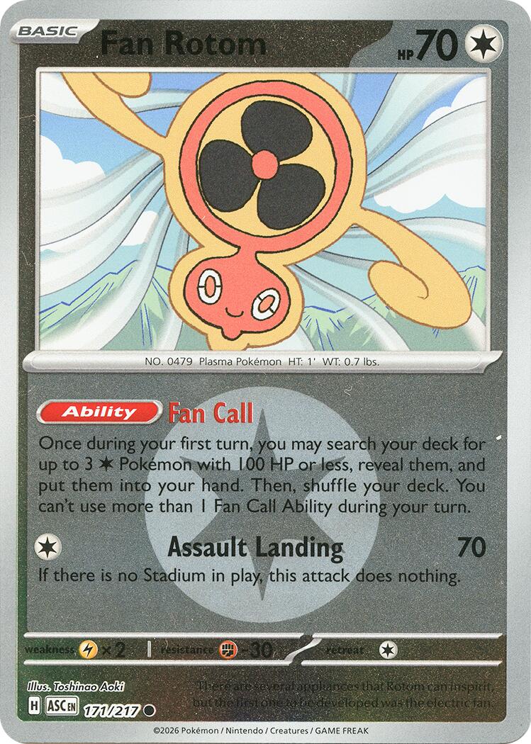 Fan Rotom (171/217) (Energy Symbol Pattern) [Mega Evolution: Ascended Heroes] | Anubis Games and Hobby