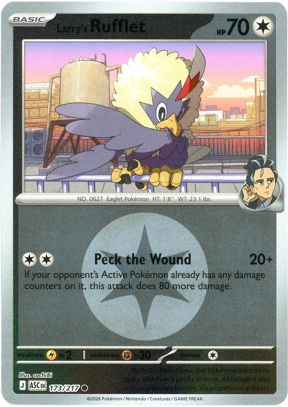 Larry's Rufflet (173/217) (Energy Symbol Pattern) [Mega Evolution: Ascended Heroes] | Anubis Games and Hobby