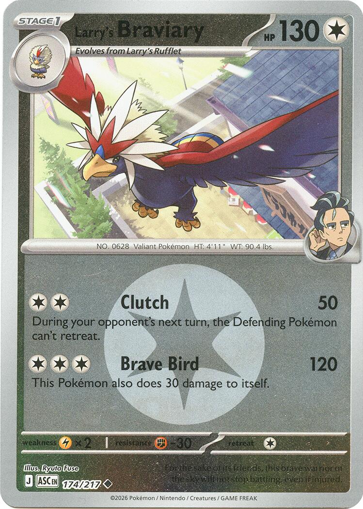 Larry's Braviary (174/217) (Energy Symbol Pattern) [Mega Evolution: Ascended Heroes] | Anubis Games and Hobby