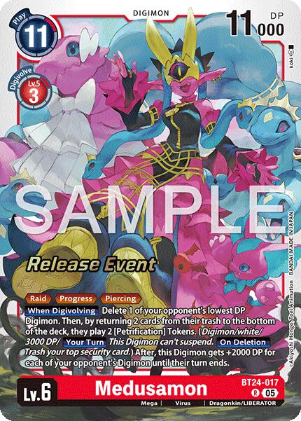 Medusamon [BT24-017] [Time Stranger Release Events Cards] | Anubis Games and Hobby